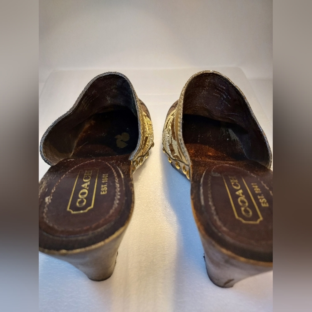 Coach vintage mules size 6m - Picture 4 of 6